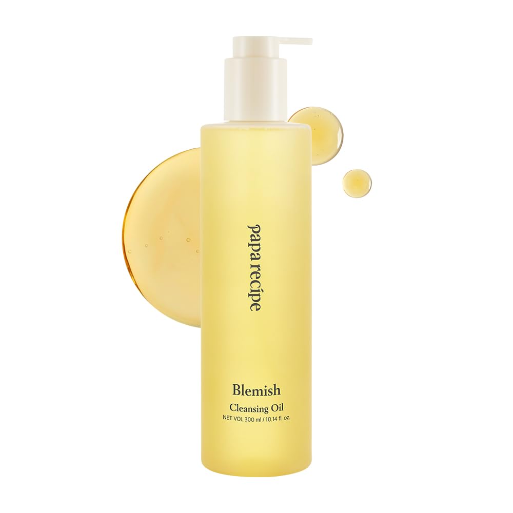 Papa Recipe Blemish Cleansing Oil - 300ml Rice Bran Oil Makeup Remover | Hydrating Korean Facial Cleanser