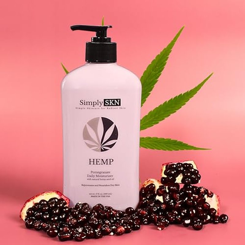 Pomegranate Hemp Daily Moisturizer - 17 fl. oz. - Made in USA