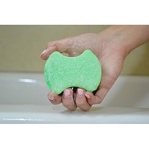 Spongables Pedi Scrub Foot Exfoliating 20+ Wash Sponge, Citron Eucalyptus, 3 Count