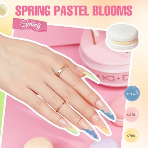 MEFA 35 Pcs Gel Nail Polish Set, 32 Colors All Seasons Collection Gel Nail Polish Kit with Base Coat No Wipe Glossy/Matte Top Coat Blue Red Pink Nail Art Manicure DIY Salon Home Gifts for Women Girls