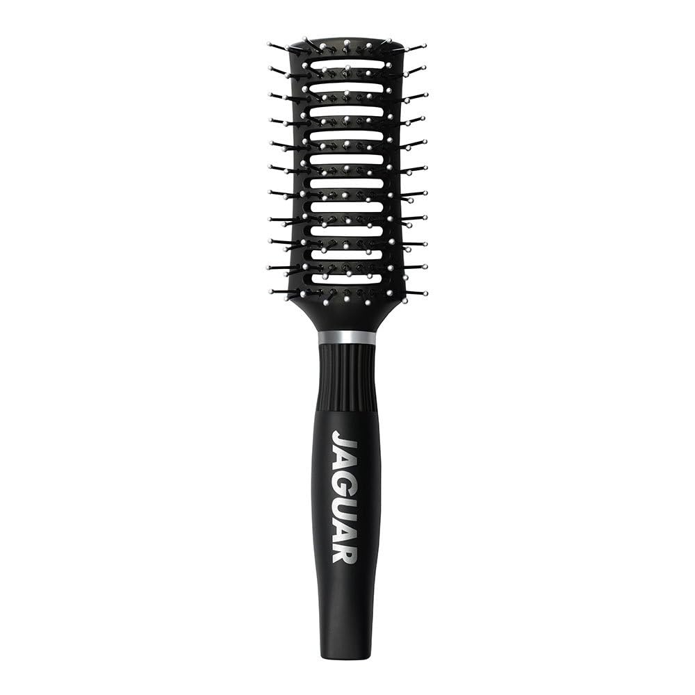 Jaguar SP1 Vent Lightweight Detangling & Styling hairbrush for Fast Blow-Drying Anti-Static, Scalp-Friendly Pins Professional Salon Brush for All Hair Types (Vent Brush (quick-dry styling))