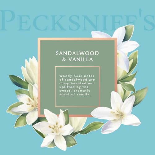 Pecksniff¡¯s Sandalwood & Vanilla Foaming Bath Soak ? Luxury Bubble Bath, 1L / 33.8 fl oz, Made in England
