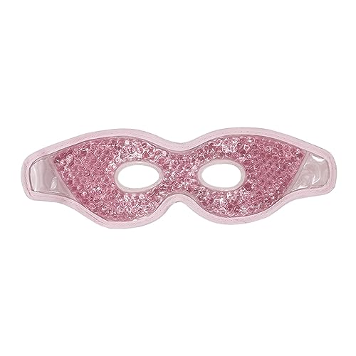 Generic Reusable Gel Eye Mask with Cooling Features, Hot Cold Compress Design for Relaxation and Sleep, Pink