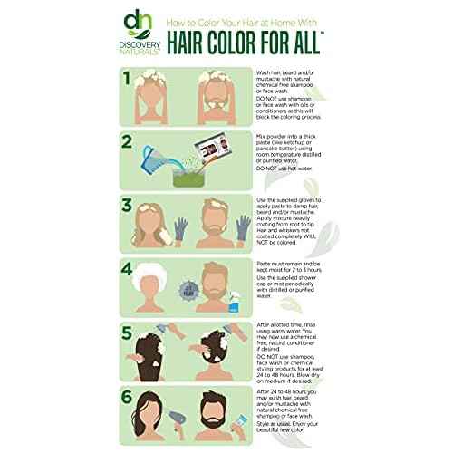 Black Henna Hair Color For All Kit | 100% All Natural Indigo Powder Hair Dye & Beard Dye (Midnight Natural Black) Organic, Herbal & Vegan Chemical & Cruelty Free Permanent Gray Coverage & Tinting