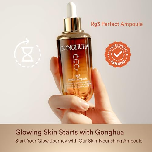 RG3 Perfect Ampoule Intensive Anti-Aging Skincare with Red Ginseng for Even Skin Tone, Wrinkle Reduction, and Enhanced Elasticity ? 45ml