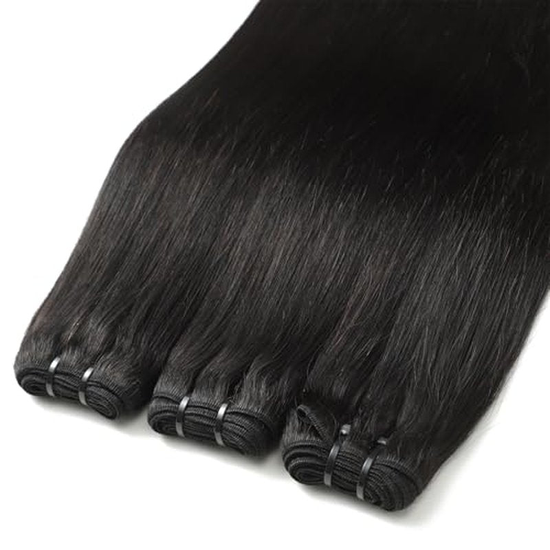 Human Hair Bundles 20 22 24 Inch Straight Bundles Human Hair 100% Brazilian Hair Extensions Quick Weave Raw Natural Black