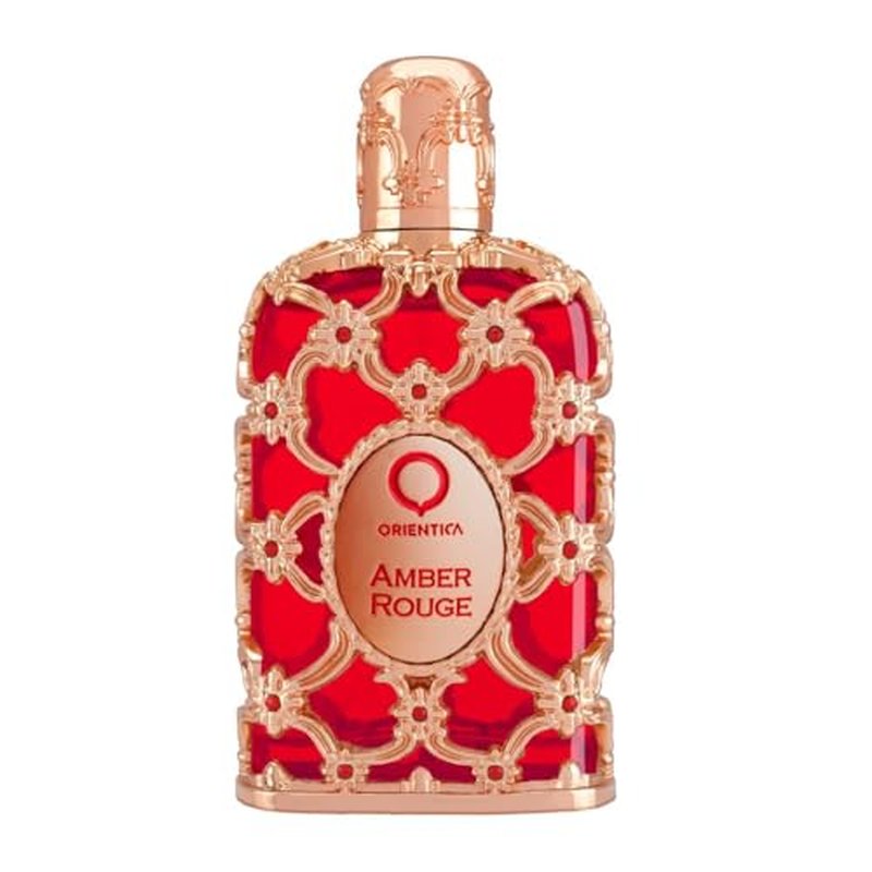 Orientica Luxury Collection Amber Rouge Eau De Parfum ? Woody, Amber, Saffron, Praline, Jasmine, Orange, Oak Moss, Seaweed ? Arabic Perfume for Men & Women ? 5oz / 150ml