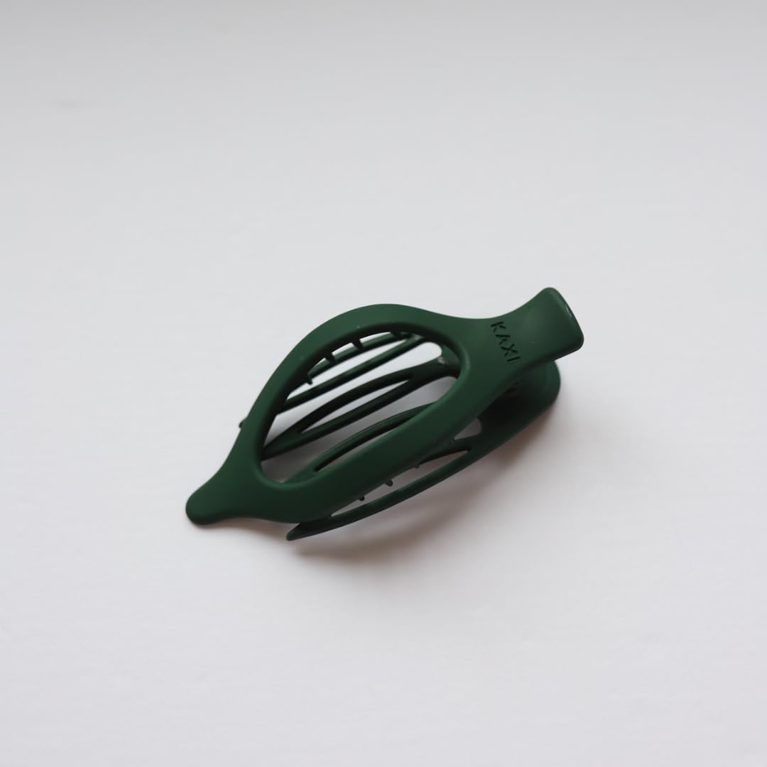 KAXI Lay Down 2.0 Hair Clip Claw, Perfect for Thick & Thin Hair, Strong Durable Hair Clip (Forest Green)