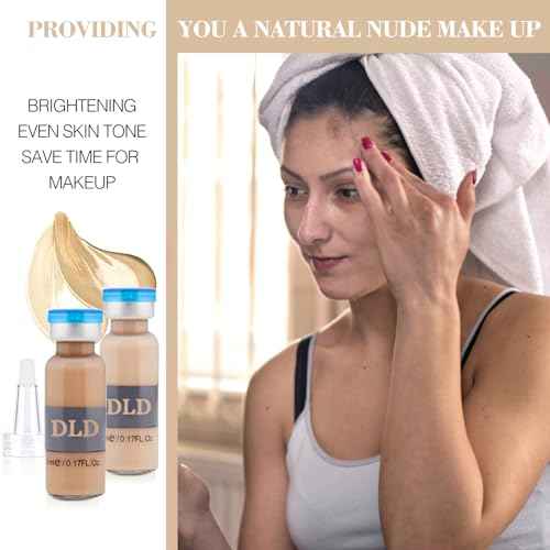 BB Facial Glow Starter Kit Facial Pigment Serum Treatment Kit,DLD Anti-Aging Serum Pigments Set for Micro-needling Skin Treatment 10 Vials 5ml Niacinamide and Peptides To Skin Tone Foundation