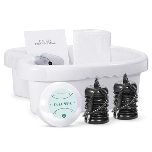 Ionic Foot Bath Detox Machine, Ion Cleanse for Home Use, Salon, Beauty SPA Club (2 Arrays, 100 Liners) Green