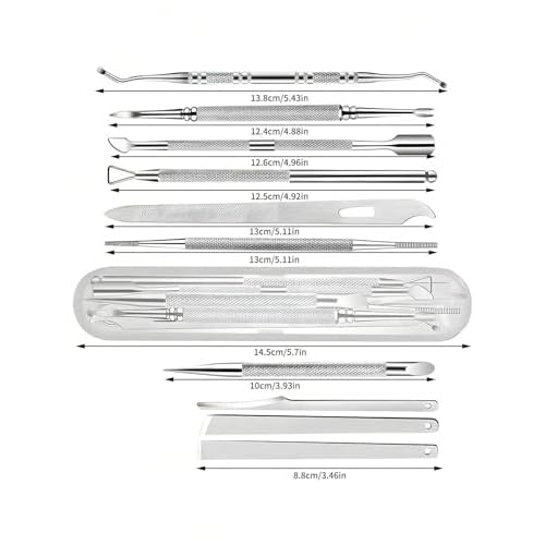 Ultimate 10-in-1 Medical Pedicure Set - Professional Stainless Steel Foot File, Callus Remover & Nail Care Tools with Portable Case