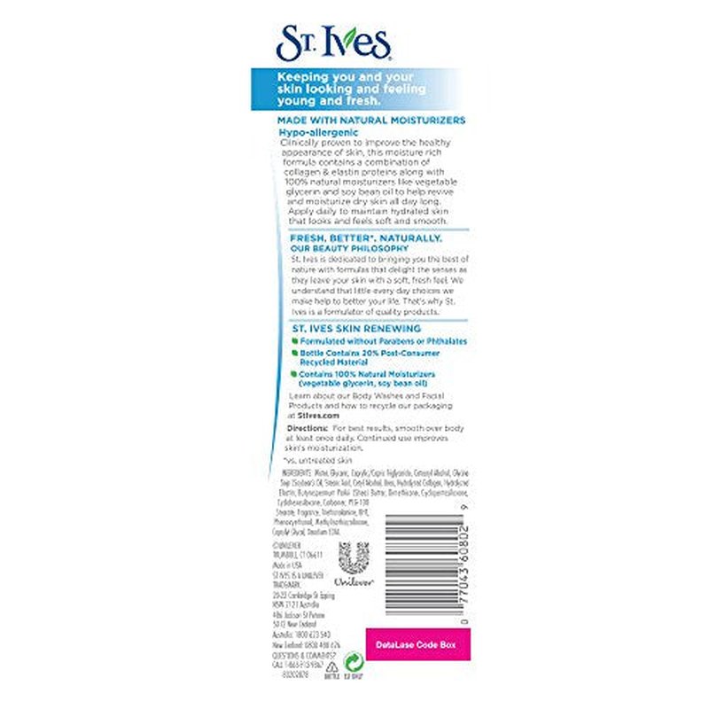 St. Ives Renewing Collagen & Elastin Hand & Body Lotion