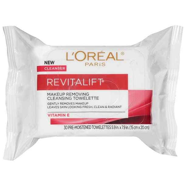 L’Oreal Paris Revitalift Wet Cleansing Towelettes 30 Count (3 Pack)