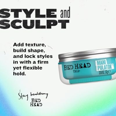 TIGI Bed Head Manipulator Hair Putty - Firm Hold Styling Paste for Men & Women | Frizz Control, 2.01 Oz Each