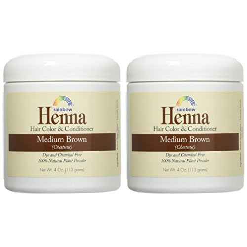 Henna (Persian) - Med Brown (Chestnut), 4 oz (Pack of 2)