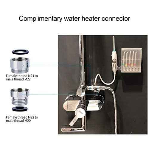 Water Flosser for Family Use, Oral Irrigator Non-Electric Safety Adjustable Faucet & Shower Spa, Water Pressure Dental Oral Care Tooth Cleaning.