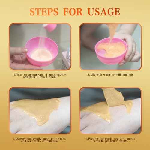 Jelly Mask for Facials Professional,Vitamin C Jelly Face Mask,Brightening & Hydrating Mask, Nourishing & Tightening, Anti-Aging & Acne Treatment, Face Skin Care Bowl Set DIY Spa 23 Fl Oz