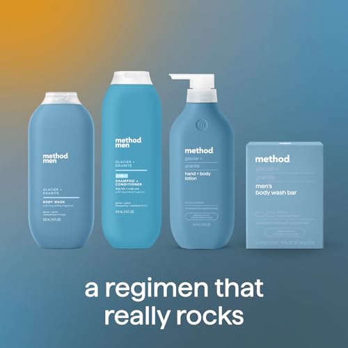 Method 2-in-1 Shampoo and Conditioner (18oz) and Body Wash (18oz) Gift Set, Glacier + Granite
