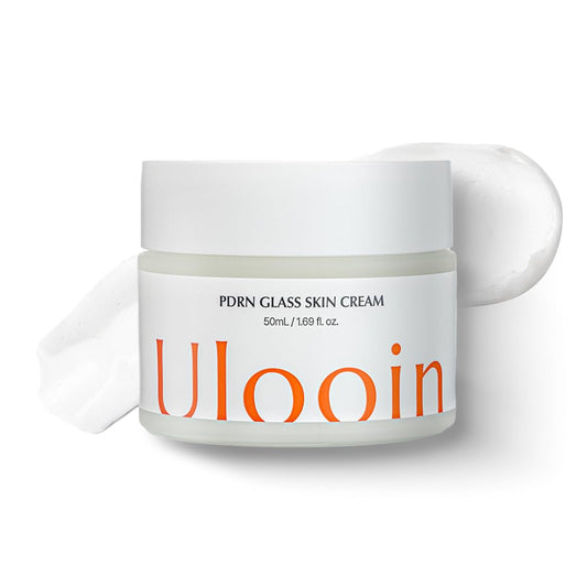 Ulooin PDRN Glass Skin Cream – K-Beauty Hydrating & Revitalizing Face Cream with PDRN & Bakuchiol | Clinically Proven by Korean Skincare Clinic | Supports Skin Barrier, Smoothness, and Deep Moisture