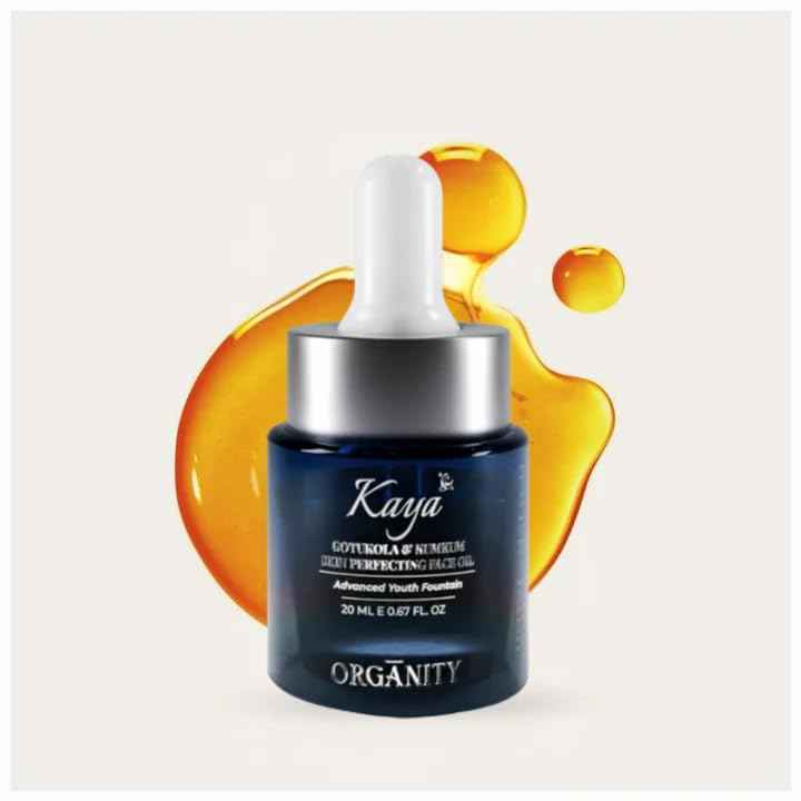 Organity Kaya Radiance Oil – Gotukola & Kumkum | Organic Moisturizer & Anti-Aging Serum for Women & Men | Hydrating Formula for Dry & Sensitive Skin – 20ml