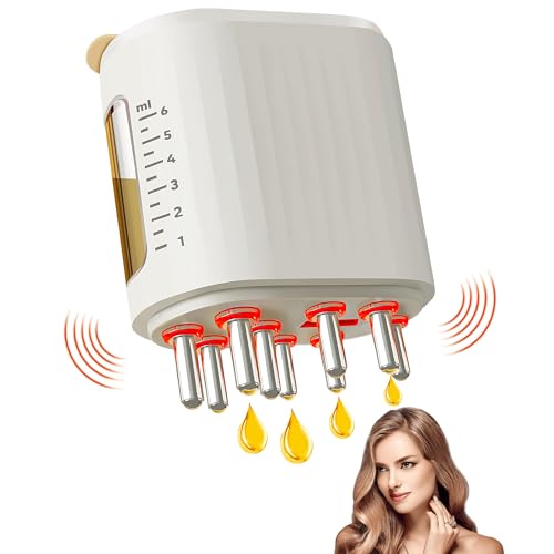 2 in 1 Electric Hair Oil Applicator,Scalp MassagerScalp Brush, Oiling Applicator for Growth Fluid Essential Oil Serum Treatment Medicine