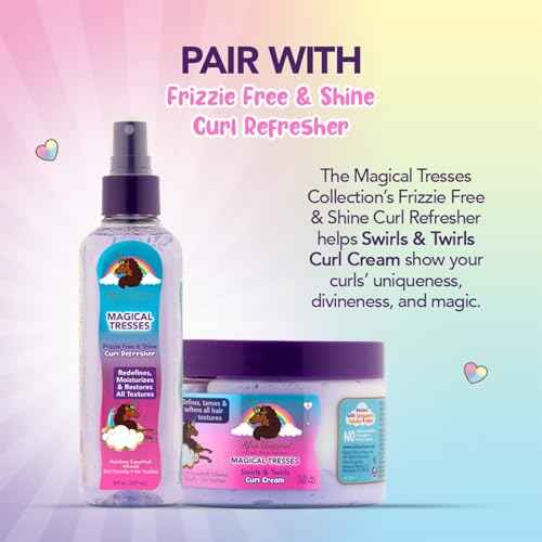 Afro Unicorn Curl Cream - Defining, Taming, and Softening Curly, Coily, and Wavy Hair Cream - Contains Coconut Oil - 3 Pack