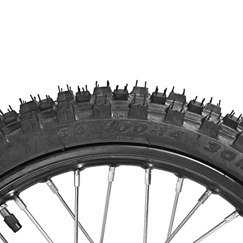 Front 60/100-14 Tire Wheel Rim With 12mm Bearing For Dirt Pit Bike (60/100-14(12mm inner bearing))