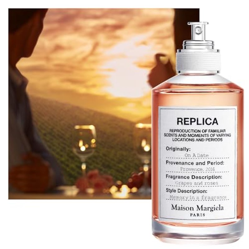 Maison Margiela - Replica - On a Date Eau de Toilette - Floral Fragrance - With Patchouli, Rose, & Black Current Accords