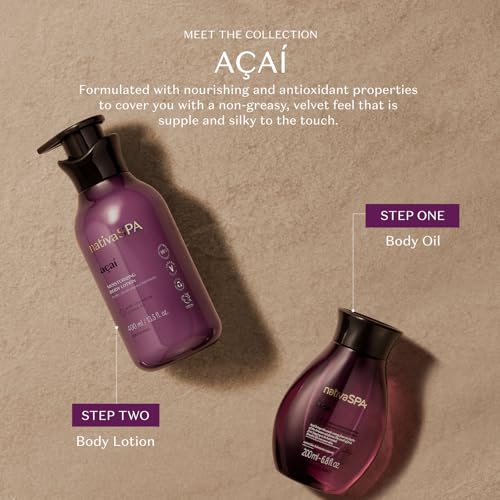 Nativa SPA by O Botic?rio, A?a? Body Oil, Scented Moisturizer, 6.8 Ounce