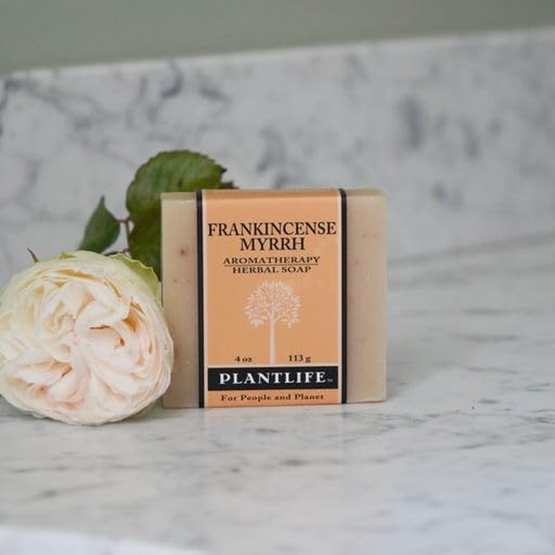 Frankincense Myrrh Bar Soap 6-Pack | Moisturizing Handcrafted Soap - Plant-Based Ingredients, 4oz Bars