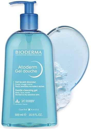 Bioderma - Atoderm - Shower Gel - Moisturizing Body and Face Wash - for Family with Normal to Dry Sensitive Skin