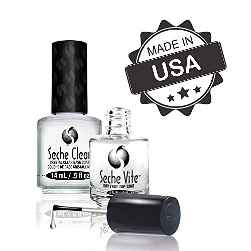Seche Clear and Seche Vite, Base Coat and Top Coat for Nail Polish
