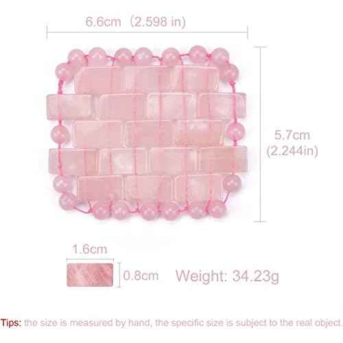 ideayard Rose Quartz Eye Mask, Mini Eye Mask Natural Quartz Mask for Eliminate Wrinkles Puffiness (Rose quartz-2)
