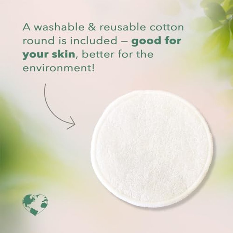 Nourish Organic Body Lotion, Lavender Mint ? Hydrating Body Lotion for Dry Skin with Certified Organic Aloe Vera, Shea Butter, Coconut Oil & Cocoa Butter (8 Oz) + Washable Cotton Round