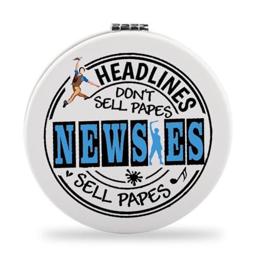 SEIRAA Musical Pocket Mirror Musical Gifts Headlines Don't Sell Papes Sell Papes Musical Compact Mirror (New sies)