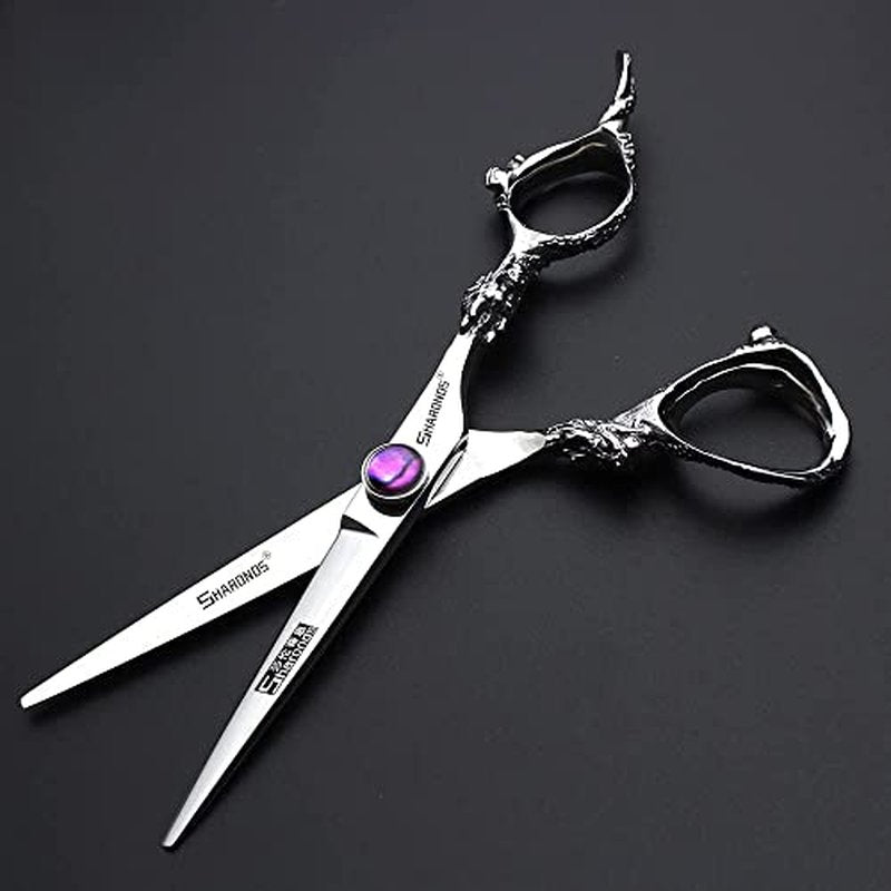 6" Professional Hairdressing Scissors Set, Hair Clipper/Household Stainless Steel Hair Clipper (6" Silver Set)