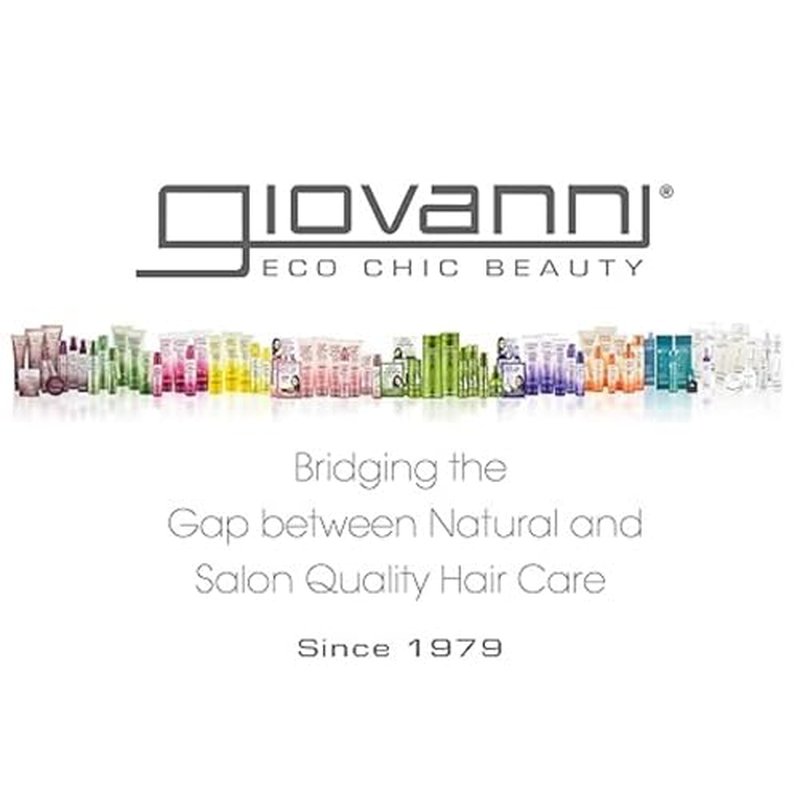 GIOVANNI ECO CHIC Frizz Be Gone - Super Smoothing Anti-Frizz Hair Serum, Adds Shine, Seals in Color, Infused with Natural Botanical Ingredients, Salon Quality, No Parabens - 2.75 oz (1 Pack)