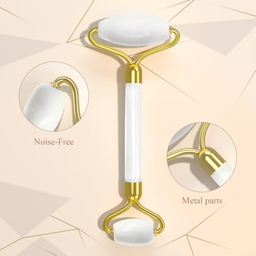 Gua Sha Facial Massage Tool & Jade Roller Set, Facial Massager for Face, Neck, Back, Arms, Legs, Eye,SPA Gifts for Women Gua Sha Facial Massager Reduce Puffiness and Improve Wrinkles