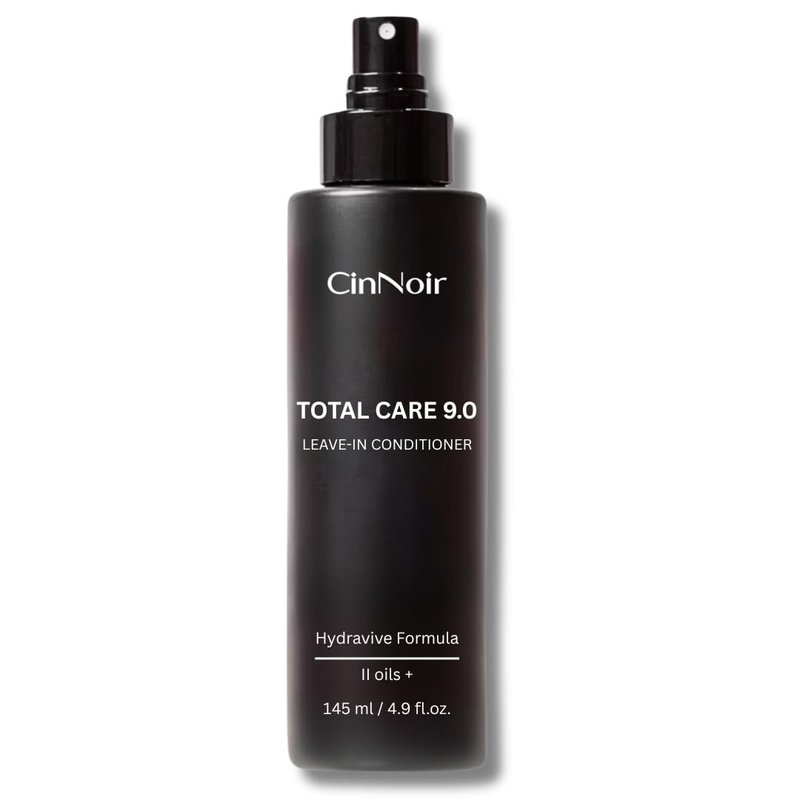 CinNoir Total Care 9.0 Leave-In Conditioner Spray, 2 Layer Conditioner, Frizz Control and Detangler, Silicone Free, Conditioner for Dry Damaged Hair, Women & Men, Hair Conditioner for All Hair Types