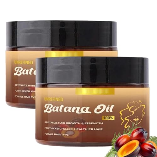 Batana Natural Hair Growth Conditioner, Batana Oil for Hair Growth, Butter Conditioner for Revitalized Shiny, Thicker, Fuller Hair (2Pcs)