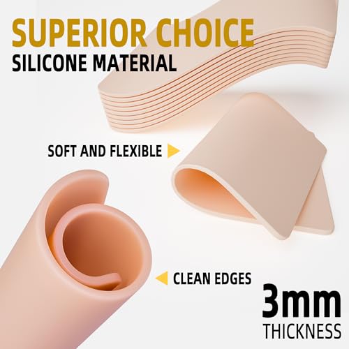 Blank Tattoo Practice Skin Kit - 13Pcs Set with 3 Double Sided 7.4x5.6¡± Fake Skins and 10 Stencil Transfer Papers for Tattooing, Microblading Practice - Ideal for Beginners and Pro Artists