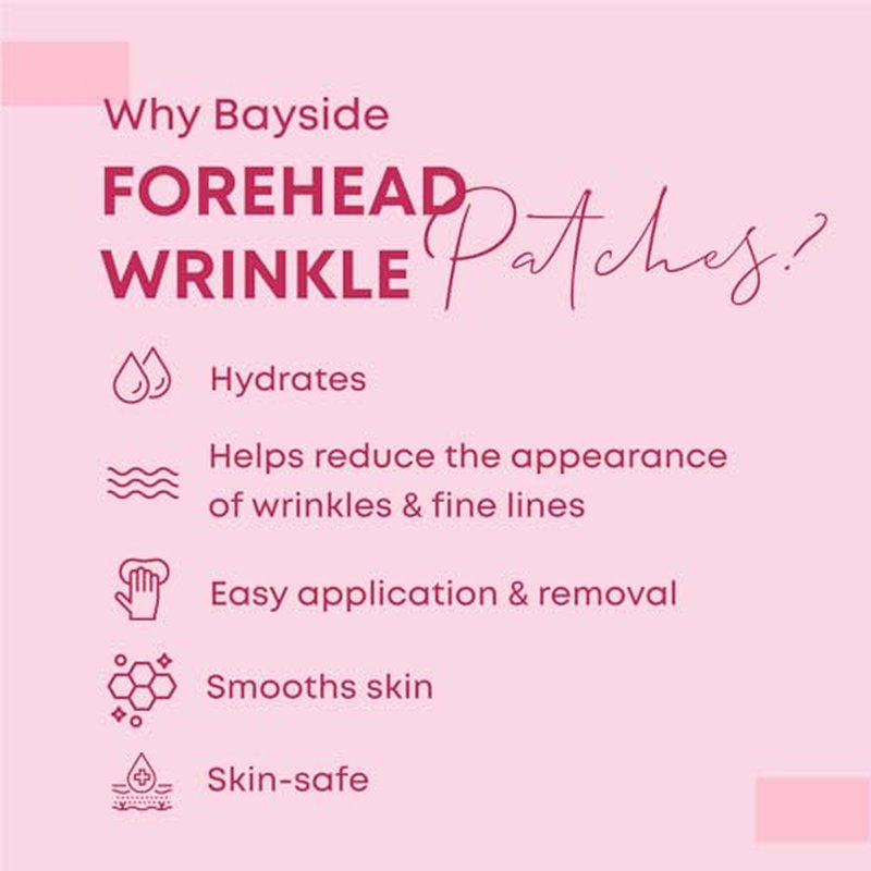 Forehead Wrinkle Patches | Non-Invasive Reusable Skin Care Solution | Fine Lines and Wrinkles Smoothing | Pairs with Eye Patches and Face Tape | Long-Lasting Skin Pads for a Smoother Look | Pack of 2