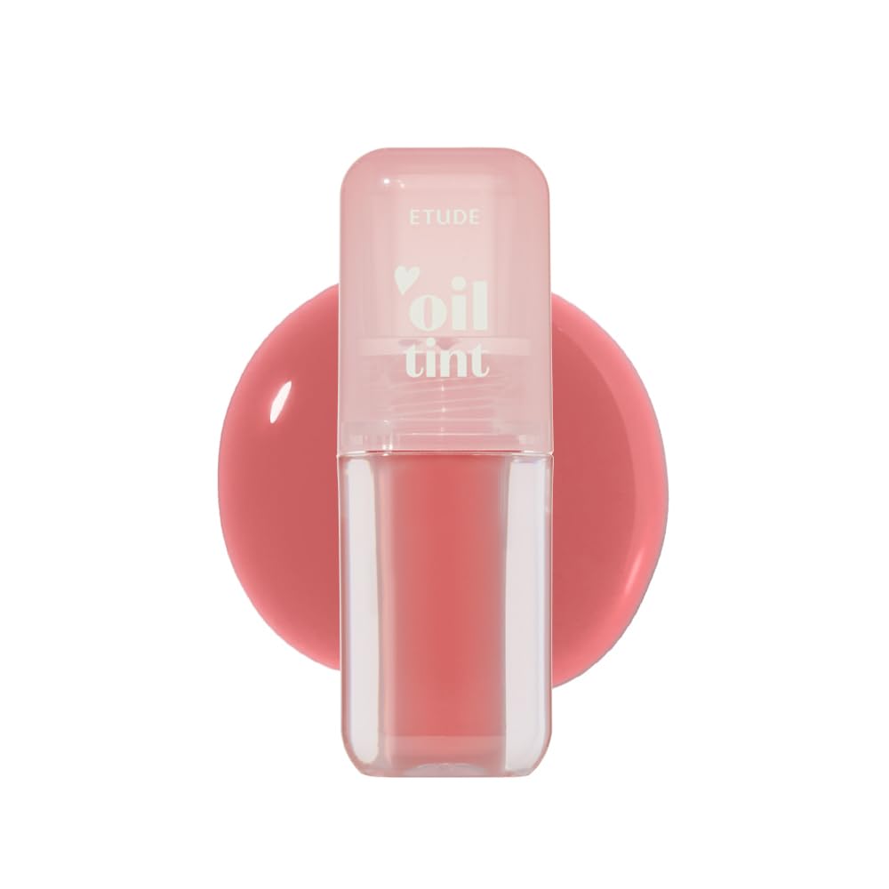 ETUDE Dear Darling Oil Tint #7 Honey Vanilla (0.14 fl.oz) | High Moisturizing and Strong Hydrating Lip Oil/Lip Gloss | Smooth and Moist Lips | Non-Sticky Lip Oil Tint For Dry Lips | Korean Makeup