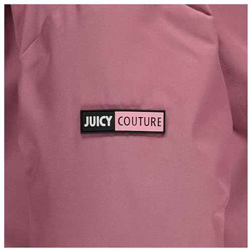 Juicy Couture Girls Coat, Faux Fur Hooded Winter Jacket, Warm Padded Parka Hoodie, Kids Heavyweight Winter Coat
