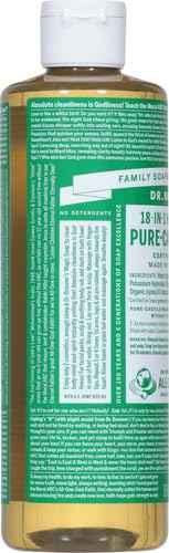 Dr. Bronner's 18-in-1 Hemp Almond Pure-Castile Liquid Soap, 1 Pound (Pack of 1).