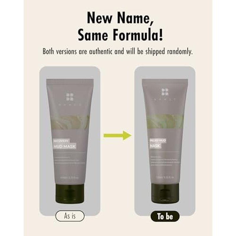 BRMUD Relief Mud Mask | Cardi B Mud Mask - Body Mud Hydrating & Moisturizing Deep Pore Cleanser Face & Body Mask w/ 91.8% Nature-Derived Ingredients - K Beauty Body Mud (3.72 fl oz)