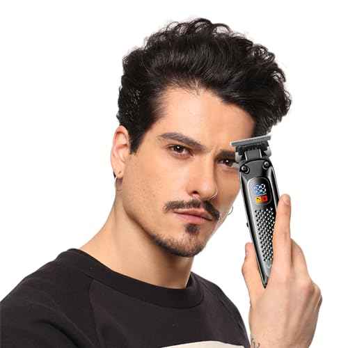 VGR 972 Professional Hair Trimmers, Precision Beard Trimmer for Men, Cord/Cordless and Rechargeable with LED Display