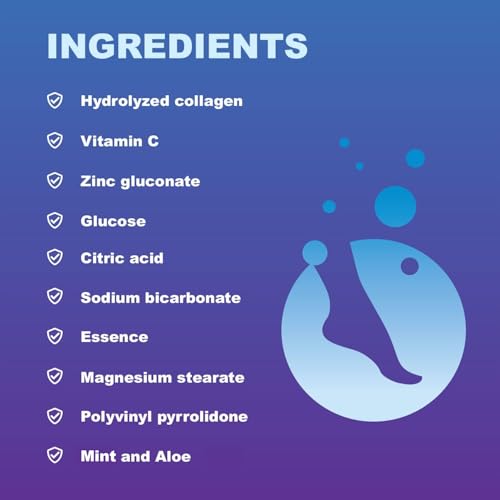 Diabetic Foot Soak Effervescent Tablets Foot Care by Nerve Spa, Anti-Swelling, Rehydrate The Foot, Foot Care Nutrients ? 20 Tablets (3 Tubes)