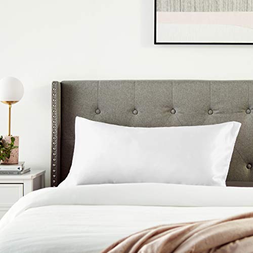 Morning Glamour Single King Satin Pillowcases-Ivory Envelope Closure, for Beautiful Hair and Skin, for Women, King (20" x 36")