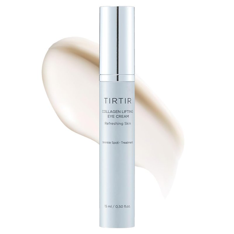 TIRTIR Collagen Lifting Eye Cream - Revitalizing Roller Applicator for Wrinkles & Fine Lines | Tightening Under Eye Treatment